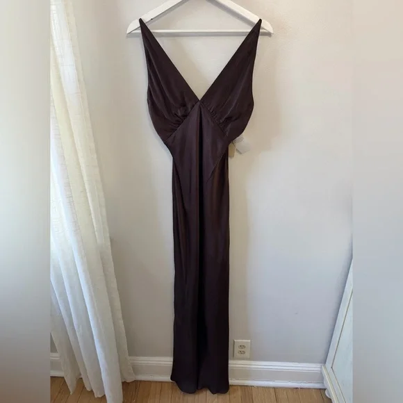 Bec + Bridge Moon Dance Maxi Dress in Dark Chocolate - Picture 2 of 7